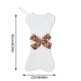 thumbnail image 3 of Knitted Bone Hanging Gift Bag Merry Christmas Tree Decorations Bowknot Acrylic Knitted Bone Shape Santa Stocking, 3 of 4
