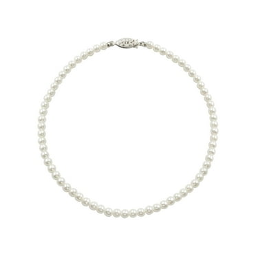 Adjustable Pearl Necklace Set Raicegs Pearl Jewelry Set For Women Wedding Pearl Necklace Bracelet Earrings Set Bride Bridesmaid Dainty Jewelry Gift For Women Girl, Faux Pearl, No Gemstone Bridesmaid Jewelry Set