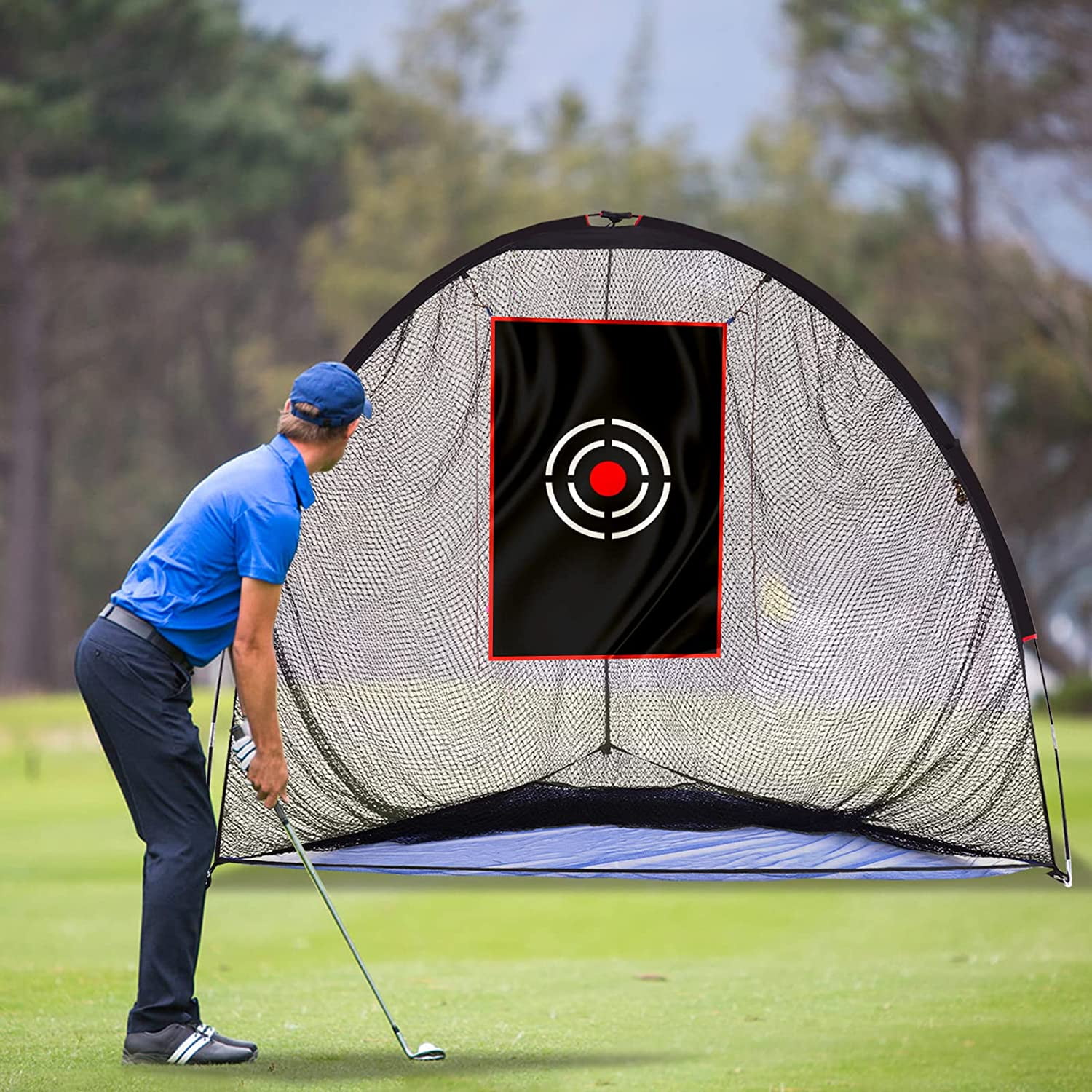 ANDGOAL Golf Practice Net, Golf Hitting Net Indoor, Portable Golf