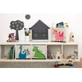thumbnail image 5 of 3 Sprouts Kids Childrens Foldable Felt Dragon Storage Cube Bin Box (2 Pack), 5 of 5