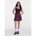 thumbnail image 3 of Avia Women's Pique Knit Pleated Bubble Hem Skort, Sizes XS-XXXL, 3 of 6