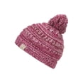 thumbnail image 2 of Gravity Threads Kids Beanie 4 Tone Fun - Hot Pink/White, 2 of 2