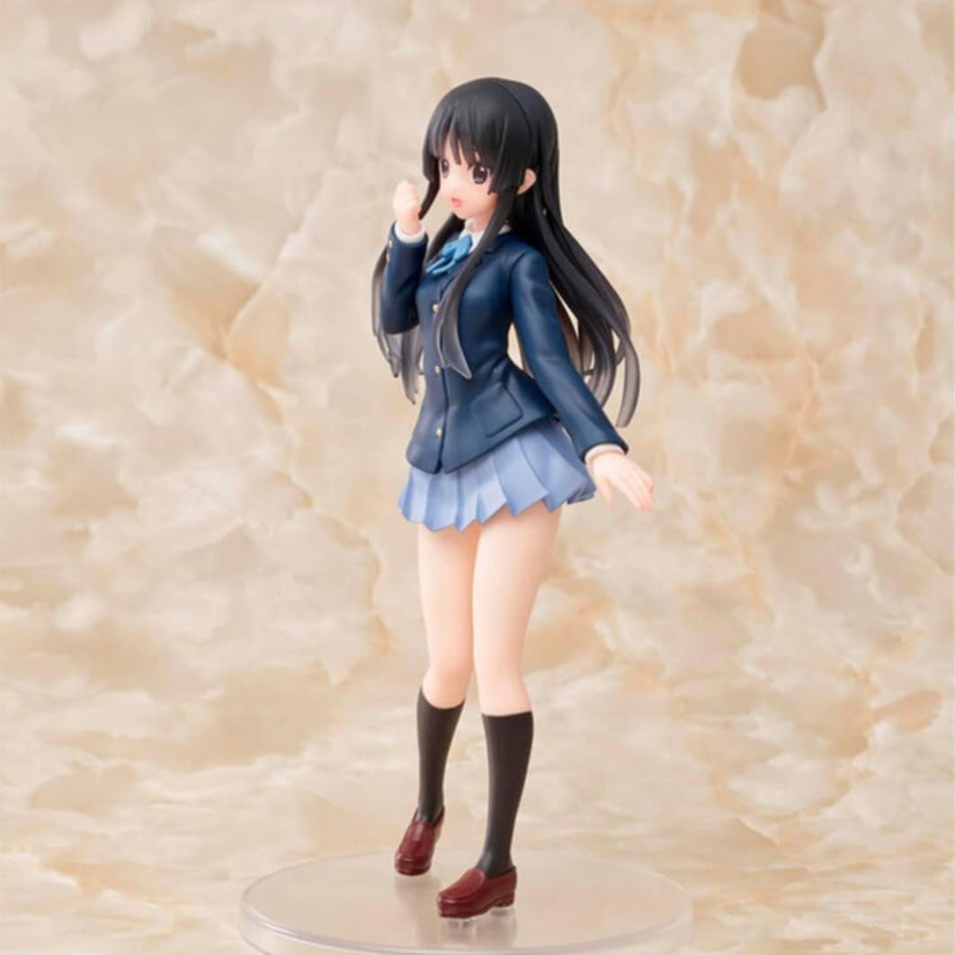 New K-ON! Akiyama Mio (Uniform Ver) Character Anime Model Statue Action Figures Desktop Ornament Popular Decorations Fan Souvenirs Creative Gift Collectable