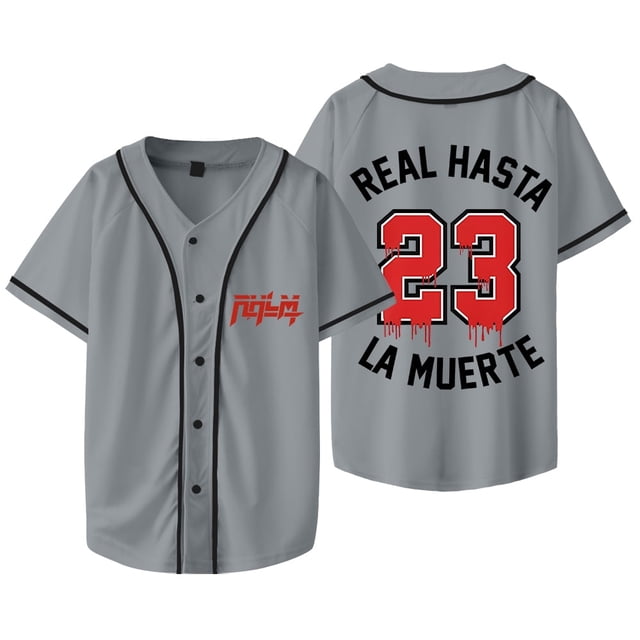 Anuel AA 23 Jersey Real Hasta la Muerte Merch Baseball Jacket Summer Women Men Fashion Casual Short Sleeve Tee T-shirts,style 2