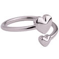 thumbnail image 2 of Anillo para Mujer Ajustable de Corazones LuckyLy Modelo Rita plateado 7, 2 of 7