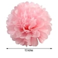thumbnail image 2 of BalsaCircle 6 Pieces Pink 10" Paper Pom Poms Balls Bridal Event Birthday Party Decorations, 2 of 5