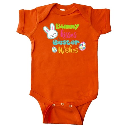 

Inktastic Bunny Kisses Easter Wishes Bunny Easter Egg Gift Baby Boy or Baby Girl Bodysuit