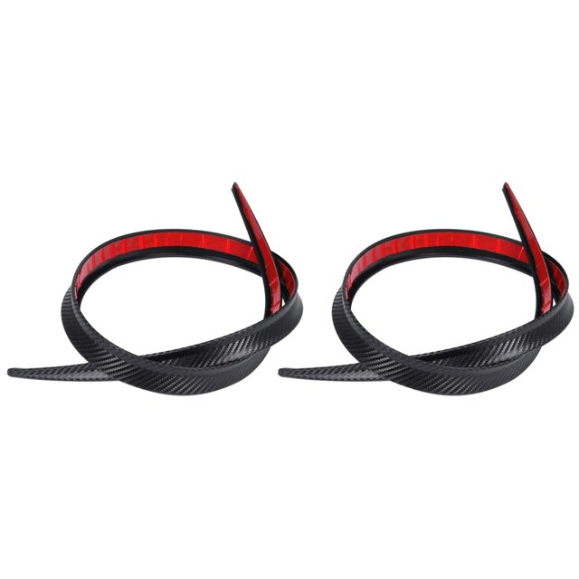 2pcs 1.2M Universal Roof Spoiler Carbon Fiber Tail Wing Spoiler Rear Trunk Spoiler for