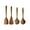 4Pcs, variant on Wooden Soup Ladle Set, Kitchen Spoon Set Utensils, 4 Pcs Handmade Natural Teak Cooking Spoons