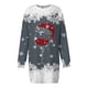 thumbnail image 3 of Vestidos Elegantes Para Mujer Vestido Casual de Manga Larga Con Cuello Redondo y Estampado Navideño de Moda de Otoño E Invierno Para Mujer, 3 of 3