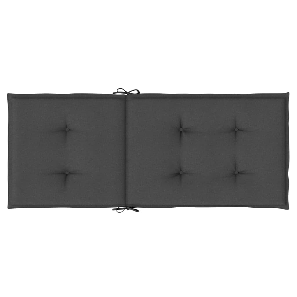 vidaXL Highback Chair Cushions Outdoor Seat Pad Garden Patio Furniture Fabric