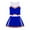 Royal Blue, variant on TiaoBug Kids Girls Cheer Leader Costume School Cheerleading Uniform Sleeveless Top Pleated Skirt Set