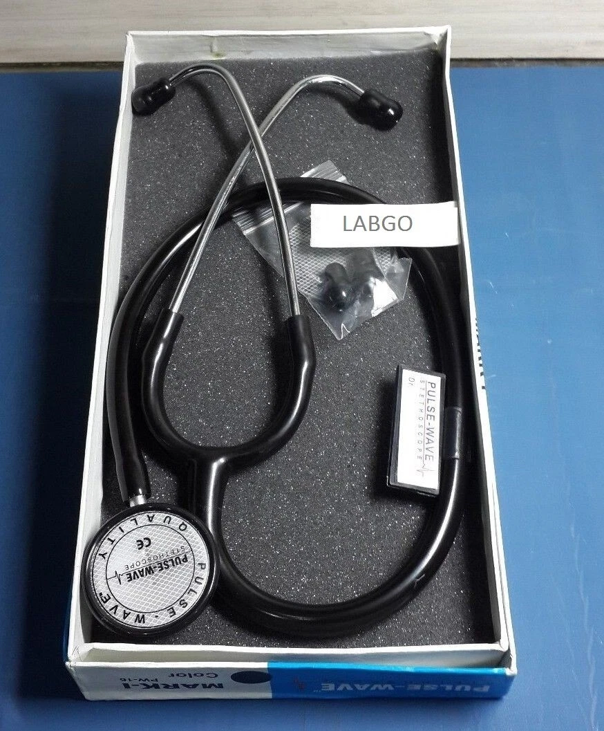 PulseWave Stethoscope with Nickel-Coated Frame and Soft Earpiece for Enhanced Comfort & Durability