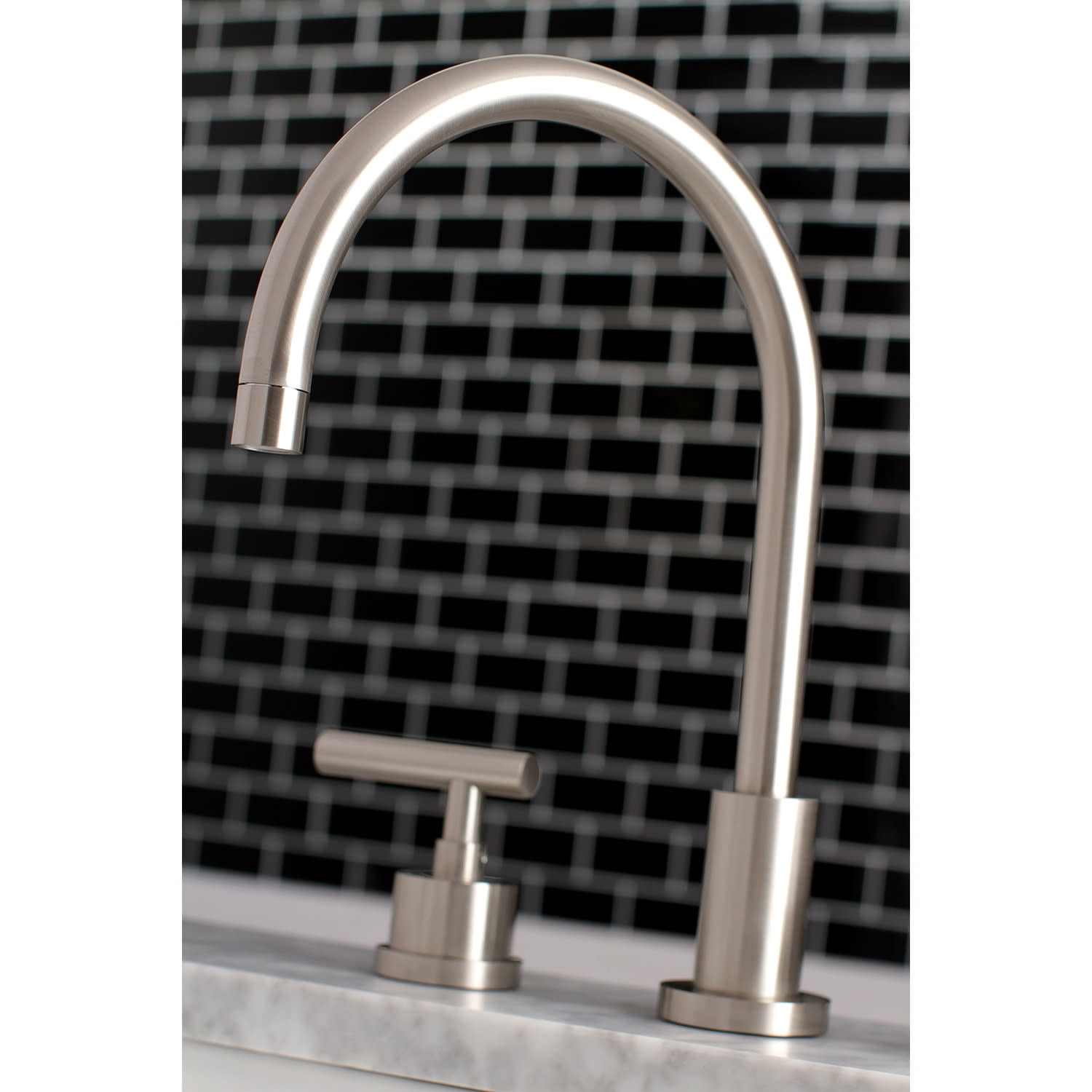Kingston Brass Widespread Bathroom Faucets In Brushed Nickel Finish KS8928CML