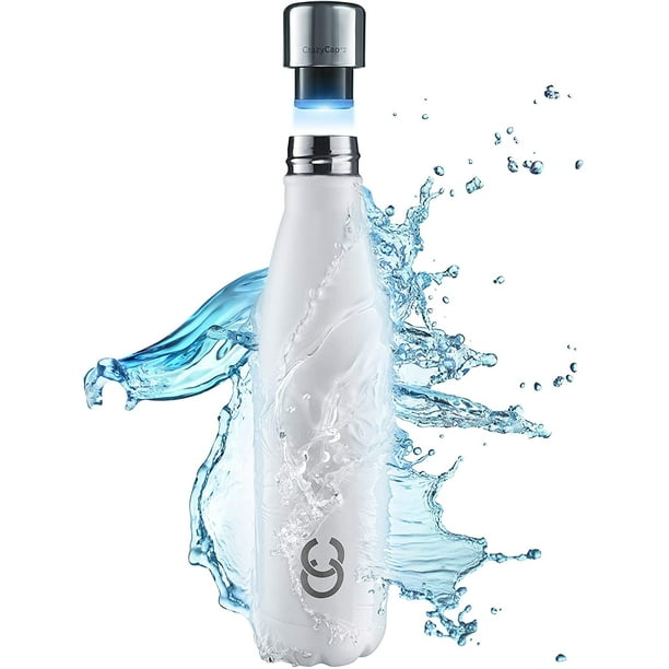 CrazyCap UV Water Bottle Purifier for Water Purification + Self