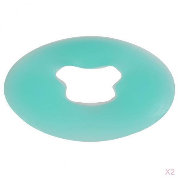 Cojín Del Cojín Del Reposacabezas de La Almohada Del Masaje de La Cara Del Silicón 2pcs para El Del