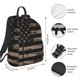 thumbnail image 2 of Disketp American Flag with Desert Camouflage Mochila Ligera e Impermeable, Mochila de Día Resistente para Viajes, Senderismo y Uso Diario para Hombre y Mujer, 2 of 7