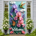 thumbnail image 3 of Floral Theme Hello Spring Banner Butterfly Accents Spring Display Colorful Design 3D Lettering Floral Backdrop for Spring Party Garden Gathering Outdoor Event, 3 of 9
