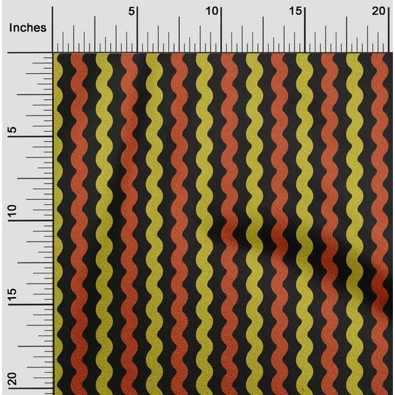 oneOone Silk Tabby Black Fabric Stripes Diy Clothing Quilting Fabric Print Fabric By Yard 42 Inch Wide-YNF