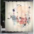 thumbnail image 4 of Ambesonne Abstract Shower Curtain, Grunge Mix Collage, 69"Wx84"L, Multicolor, 4 of 5