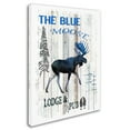 thumbnail image 2 of LightBoxJournal 'The Blue Moose' Canvas Art, 2 of 3