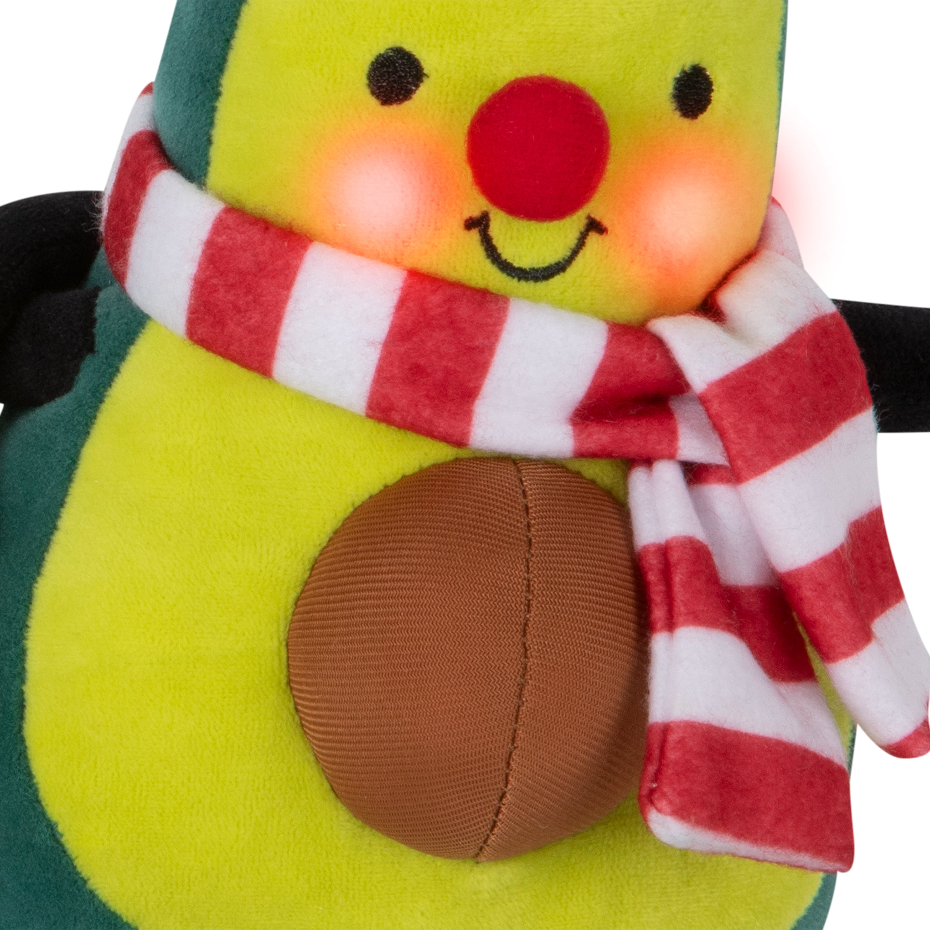 Christmas Foodie Friends Avocado 10.6299 in x 5.5118 in x 9.8425 in x 0.8049 lb, HOLIDAY TIME PL FODIE FRIEND-AVOCADO