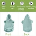 thumbnail image 3 of Dog Sweatshirt Hooded Pet Spring/Fall/Winter Clothes Warm Coat for Small and Medium Dogs Pale Green XXL, 3 of 7