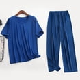 thumbnail image 5 of StSilkitty Men's 2 Piece Outfits Short Sleeve Crewneck Athletic T Shirts and Pants Sets Lightweight Comfy Loungewear Set, 5 of 6