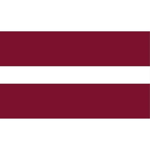 2-Pack Latvia Flag Decal Sticker | 5-Inches By 3-Inches | Laminated Vinyl Decal | PDS464