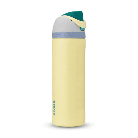 Owala FreeSip: Botella de acero inoxidable aislada con popote, 24 oz (700ml)