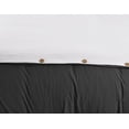 thumbnail image 3 of Swift Home Reversible Ultra Soft Solid Duvet Cover Set with Decorative Button Closure, King, White, 3 of 6
