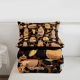 thumbnail image 5 of Erosebridal Rodent Animal Capybara Twin Comforter Sets,Brown Cheetah Pattern Bedding Set For Girls Kids ,Reversible Black 2pcs, 5 of 7