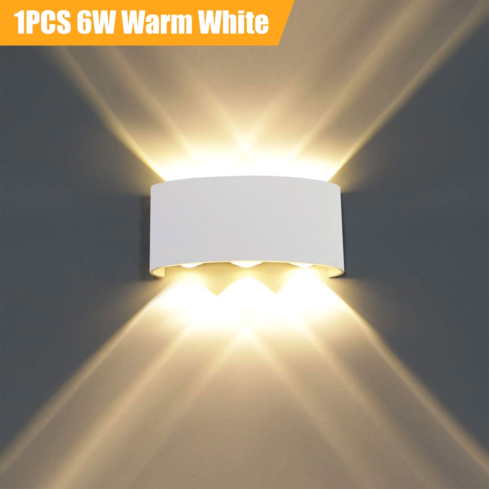 6/8W LED Wall Lights Modern Up Down Sconce Lighting Fixture Lamp Indoor Outdoor 
