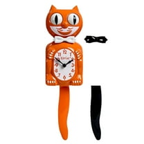 Orange Harvest Kit Cat Clock 15.5" Full Size Kit-Cat Klock with Moving Eyes and Tail Retro Style