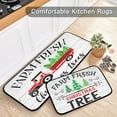 thumbnail image 4 of Retro Honey Bees Wildflowers Kitchen Mat Set of 2 Anti-Fatigue Kitchen Rug Set Non Slip Foam Cushioned Kitchen Runner Rugs and Mats Comfort Standing Mat for Farmhouse Doormat Laundry, 4 of 6