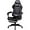 Black, variant on JKOOK Gaming Chair with Footrest, Multifunctional Desk Chair with Linkage Armrest, PU Leather, Video Game Computer Chairs with Lumbar Support, Study,Game,Office,JK08 (White)