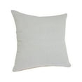thumbnail image 4 of Ox Bay Tatum 20" x 20" Light Gray Solid Cotton Adult Decorative Throw Pillow Cover, 4 of 10