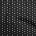 thumbnail image 1 of oneOone Tissu Polyester Spandex Noir Rétro Minimal pour Robe avec Imprimé au Mètre 56 Pouces de Large, 1 of 5