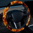 thumbnail image 2 of Thanksgiving Pumpkin 14.5 Inch Printing PVC Leather Steering Wheel Cover Auto Accessories, 2 of 6
