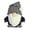 Black, variant on Aurora - Medium Black Holiday - 10" Vonwiley Gnome Navy - Festive Stuffed Animal
