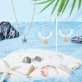 thumbnail image 4 of 24Pcs 2 Style 3 Colors Starfish Shell Pendants Ocean Seashell Pendants Marine Life Charms Golden Sea Animals Charms Stainless Steel Dangle Pendants for Jewelry Making Hole: 2mm Colorful, 4 of 9
