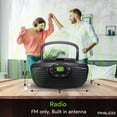 thumbnail image 3 of Reproductor de CD portátil Boombox Philco RETRO BLUETOOTH con Bluetooth, 3 of 6