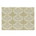 thumbnail image 1 of Ivory Cutting Board, Vintage Baroque Pattern with Curved Flower Lines Rococo Style Ornate Art, Decorative Tempered Glass Cutting and Serving Board, Large Size, Cream Pale Brown, by Ambesonne, 1 of 1