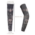 thumbnail image 2 of Falso temporal resbalón en tatuaje manga del brazo ciclismo baloncesto protector solar manga para hombres y mujeres unisex conjunto oscuro, 2 of 5
