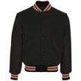 thumbnail image 1 of Adult Varsity Jacket - Black, Burnt Orange & White - Small, 1 of 1