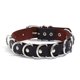 thumbnail image 1 of Punk gótico Multi-anillo Sexy cuero collar discoteca Bar cuello manga Collar atado hombres y mujeres clavícula cadena marrón（3 piezas） ShuxiuWang 9024715027665, 1 of 1