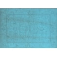 thumbnail image 1 of Ahgly Company Indoor Rectangle Oriental Light Blue Traditional Area Rugs, 4' x 6', 1 of 4
