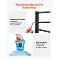 thumbnail image 6 of KFFKFF 4-Tier Water Jug Rack, Organizer for 3 and 5 Gallon Bottles, Heavy-Duty Storage Shelf with Detachable Design for Home, Office, and Kitchen, Black and Brown, 6 of 9