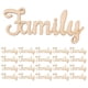 thumbnail image 2 of 50pcs Beige Handcrafted Wood Words for Crafts DIY Decor Family Letter Slices Ideal for Home Decoration, 2 of 4