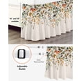 thumbnail image 3 of Fall Sage Bed Skirt California King Size 16 Inch Drop, Green Eucalyptus Leaves Linen Background Wrap Around Dust Ruffle Bedskirts, Wrinkle & Fade Resistant Easy Fit Bedskirt with Adjustable Elastic, 3 of 8